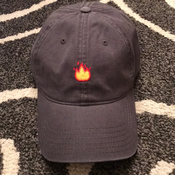 Accessories | Fire Emoji Hat | Poshmark